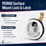 PERKO Surface Mount Lock & Latch specification and installation guide