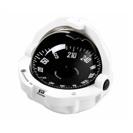 Plastimo Offshore Compass For Boat 105 White – Marine Compass, Flush Mount Boat Compass