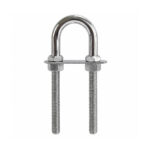 Stainless Steel Bow Eye U Bolt AISI 316 heavy-duty 5-inch U bolt clamp