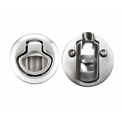 Stainless Steel Flush Latch – AISI 316 marine hatch lock for boats
