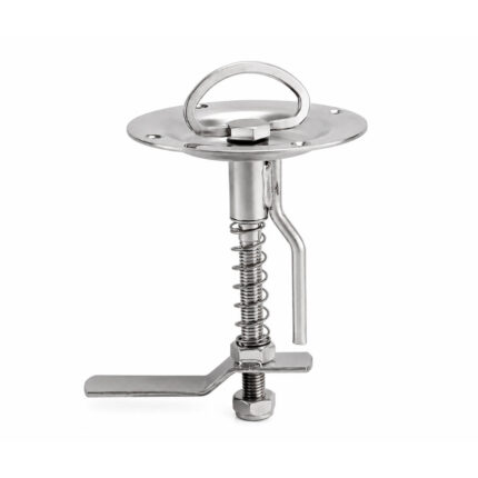 Stainless Steel Lift Handle With Spring – AISI 316 for boat hatches and compartments