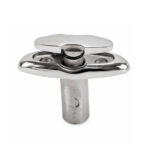 Stainless Steel Pop-Up Mini Boat Cleat – AISI 316 for securing mooring and utility ropes
