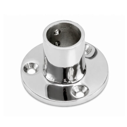 Stainless Steel Round Base 90° – AISI 316 Boat Rail Fitting