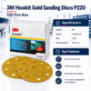 3M Hookit Gold Sanding Discs P220 – 100 Pcs Box specifications and key features, hook and loop sanding discs