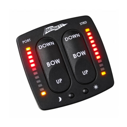 Bennett Electronic Trim Tab Indicator Control – 12V/24V, Single & Dual Station