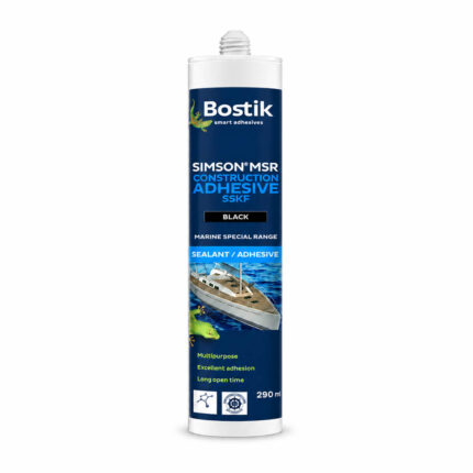 Bostik Marine Sealant & Adhesive Simson MSR CA Black 290 ml – black marine sealant and boat adhesive