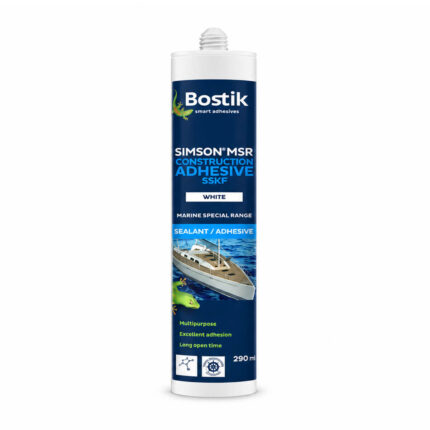 Bostik Marine Sealant & Adhesive Simson MSR CA White 290 ml for bonding and sealing boats