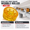 Heavy Duty Boat Trailer Wobble Roller – 4 Inch - Image 2