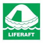 IMO Liferaft Safety Sign for Boats & Vessels