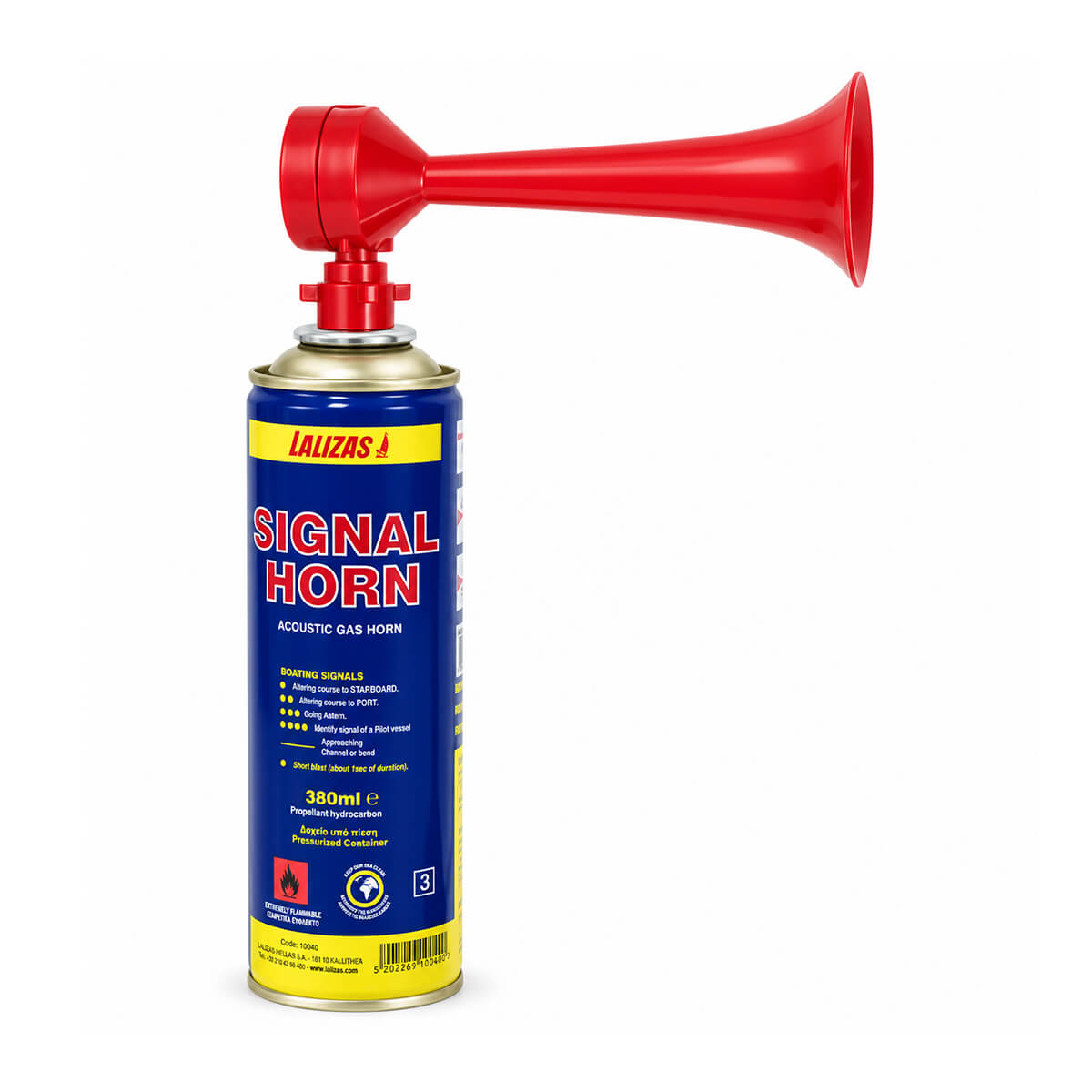 LALIZAS Marine Signal Horn Set – 380 ml LALIZAS Marine Signal Horn Set – 380 ml handheld air horn