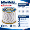 MAZUZEE Polyester Marine Rope For Boats – 90 Metre Spool - Image 2