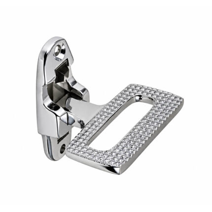 Perko Foldable Marine Footrest Chrome-Plated Manganese Bronze for boat seating