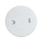 Round Non-Skid Marine Deck Plate White – 4 inch and 6 inch boat deck plate