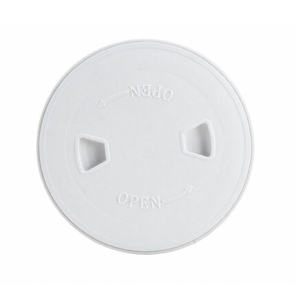 Round Non-Skid Marine Deck Plate White – 4 inch and 6 inch boat deck plate