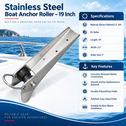 Stainless Steel Boat Anchor Roller – 19 Inch Specifications and Key Features