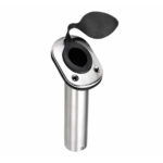 Stainless Steel Marine Rod Holder With PVC Cap – flush mount boat rod holder