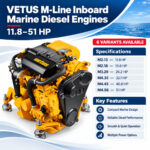 VETUS M-Line Inboard Marine Diesel Engines – 11.8–51 HP - Image 2