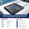 Webasto Manual Marine Sunroof – 500 × 500 mm, Black - Image 3