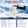 Dometic T-Series TW12 Marine Waste Discharge Pump – 12V specifications and key features
