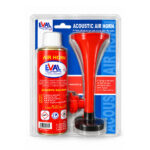 EVAL Marine Signal Horn Blister Set with gas canister and snap-on trumpet